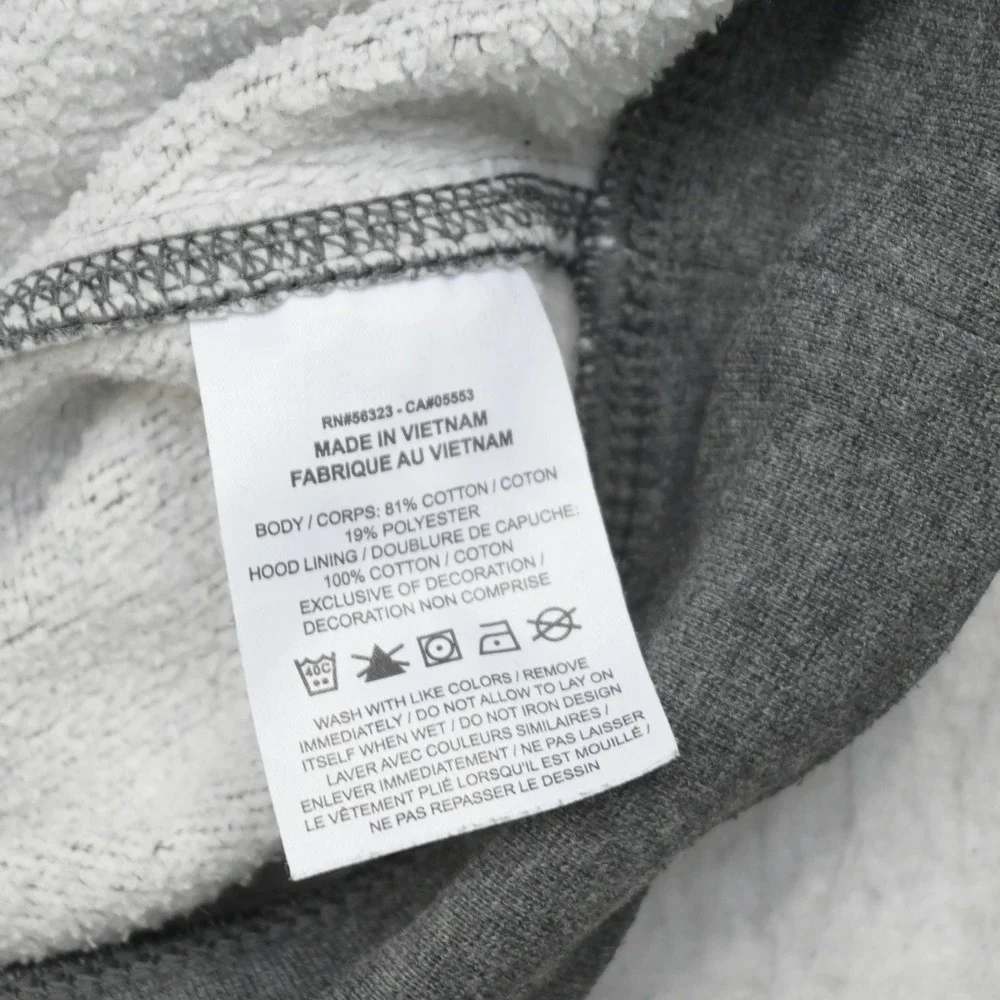 Nike Full Zip Hoodie Mens Large Gray Performance Fleece Lined Drawstring Casual